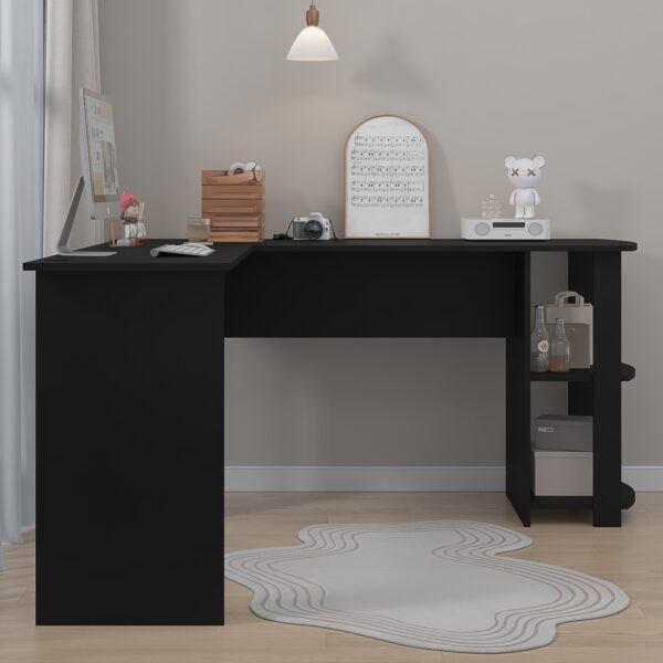 Black Corner Computer Desk - Perfect for Home Office - Image 2