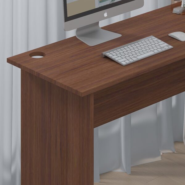 Walnut Corner Computer Desk - Perfect for Home Office - Image 3