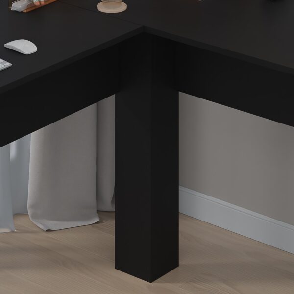 Black Corner Computer Desk - Perfect for Home Office - Image 4