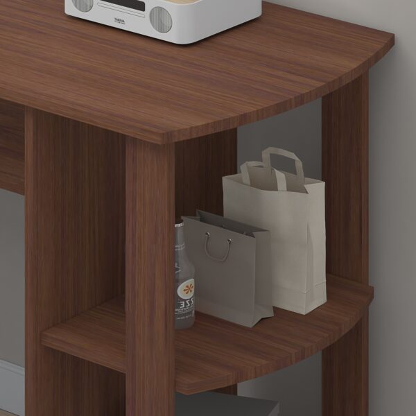 Walnut Corner Computer Desk - Perfect for Home Office - Image 5