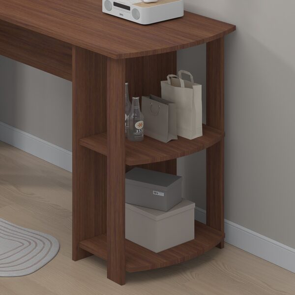 Walnut Corner Computer Desk - Perfect for Home Office - Image 6